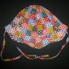 Vintage Baby Girls Patchwork Sun Hat One Size 0-6 Months
