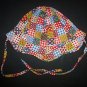 Vintage Baby Girls Patchwork Sun Hat One Size 0-6 Months