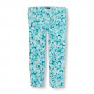 NWT The Children's Place Girls Blue Floral Print Jeggings Pants Size 5