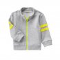 NWT Crazy 8 Boys Gray Neon Yellow Zipper Sweater Jacket 5T
