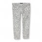 NWT The Children's Place Girls Leopard Animal Print Gray Jeggings Pants Size 8