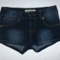 Paris Blues Junior Women's Dark Blue Denim Mini Jean Shorts Size 1