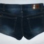 Paris Blues Junior Women's Dark Blue Denim Mini Jean Shorts Size 1