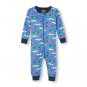 NWT The Children's Place Boy Blue Race Cars Romper Stretchie Sleeper Pajamas 2T