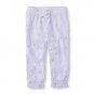 NWT The Children's Place Girls Purple Glitter Star Cuffed Active Pants 4T