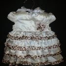 NWT FAO Schwartz Baby Girl Animal Print Ruffle Dress 3 M Easter