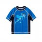 NWT Gymboree Marine Blue Octopus Boys Short Sleeve Rash Guard Swim Shirt 12-18 M