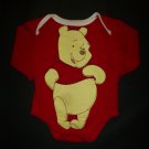 Disney Winnie The Pooh Baby Girl Red Long Sleeve Bodysuit 3-6 Months