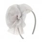 NWT Gymboree Snowflake Fun Girls Silver Dot Tulle Hair Headband
