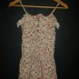 Full Tilt Womens Beige Floral Sleeveless Rayon Ruffle Romper Sunsuit XS