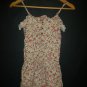 Full Tilt Womens Beige Floral Sleeveless Rayon Ruffle Romper Sunsuit XS