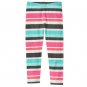 NWT Gymboree Enchanted Winter Mint Stripe Girls Leggings Medium 7/8