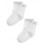 NWT Gymboree Pretty Poppy Baby Girls White Bow Socks 2-Pack 6-12 M 12-24 M