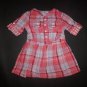 OshKosh Baby Girls Red Plaid Short Sleeve 4th of July Dress 12 Months