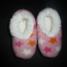 Snoozies Baby Girl Pink Fleece Lined Slippers Booties 3-6 Months