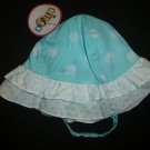 NWT Circo Turquoise Polka Dot Baby Girls Sun Hat 12-18 Months