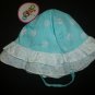 NWT Circo Turquoise Polka Dot Baby Girls Sun Hat 12-18 Months