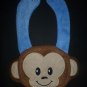 NEW Carter's Blue Monkey Baby Boys Terry Cloth Teething Drool Bib