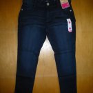 NWT Gymboree Dark Blue Girls Super Skinny Capri Denim Adjustable Waist Jeans 7P