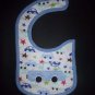 NEW Carter's Blue Car Baby Boys Water Resistant Teething Drool Bib