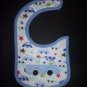 NEW Carter's Blue Car Baby Boys Water Resistant Teething Drool Bib