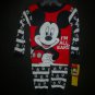 NWT Disney Mickey Mouse Toddler Boys 2 Pc Red Cotton Pajamas Set 3T