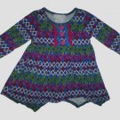 Bonnie Baby Girls Long Sleeve Hanker Chief Dress & Bloomers 12 Months