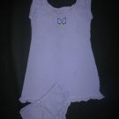 Baby Gap Girls Purple Butterfly Sleeveless Corduroy Dress & Bloomers 3T