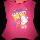 NWT Hello Kitty Piece Sign Pink Sleeveless Girls Hanker Chief Tunic Shirt 10/12