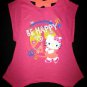 NWT Hello Kitty Piece Sign Pink Sleeveless Girls Hanker Chief Tunic Shirt 10/12