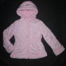 KC Collections Girls Pink Hooded Faux Fur Fall Winter Coat Jacket Size 5