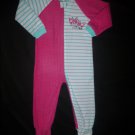 NWT The Children's Place Girls I Love Mommy Footed Fleece Sleeper Pajamas 5T