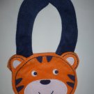 NEW Carter's Tiger Orange Terry Cloth Baby Boy Teething Drool Bib