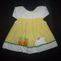 Easter Bunny Baby Girl Class Club Yellow Gingham Plaid Seersucker Dress 24 M