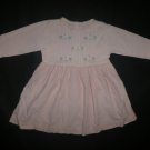 Gymboree Vintage Playful Winter Romance Baby Girl Pink Corduroy Dress 3-6 Months