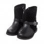 NWT Gymboree Back to Blooms Girls Black Dot Moto Boots Shoes Size 10