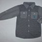US Polo Assn. Boys Gray Plaid Long Sleeve Button Down Shirt 4T