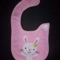 NEW Carter's Pink Easter Bunny Baby Girls Water Resistant Teething Drool Bib