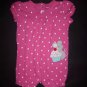 Carter's Baby Girls Pink Polka Dot Mouse Short Sleeve Romper Sunsuit 24 Months