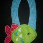 NEW Carter's Green Fish Baby Girl Terry Cloth Teething Drool Bib
