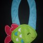 NEW Carter's Green Fish Baby Girl Terry Cloth Teething Drool Bib