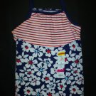 NWT Jumping Beans Girls Sleeveles 4th of July Patriotic Spagheti Strap Shirt 4