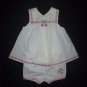 Koala Baby Girls White Cherry Tunic Shirt Dress & Bloomers Easter Outfit 3-6 M