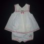 Koala Baby Girls White Cherry Tunic Shirt Dress & Bloomers Easter Outfit 3-6 M