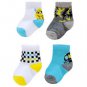 NWT Jumping Beans Boys Monster Crew Socks 4-Pack 12-24 Months