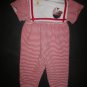 Baby Crew Vintage Girls Red Striped Short Sleeve Sailor Romper 24 M 4th of July