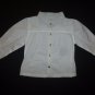 EGG Susan Lazar Baby Girl White Long Sleeve Button Down Shirt 3-6 Months