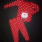 Carter's Baby Girl Red Santa Long Sleeve Christmas Pajamas Set 18 Months