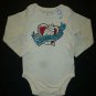 NWT The Childrens Place Baby Boy White Sucker for Milk Bodysuit 12-18 Months