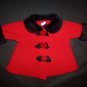 Starting Out Girls Red Faux Fur Collar Coat Spring Jacket 3 Months